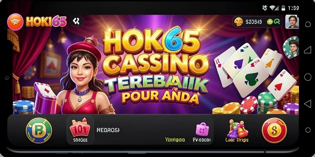 Tampilan utama HOKI65 dengan gameplay Kasino yang menarik.