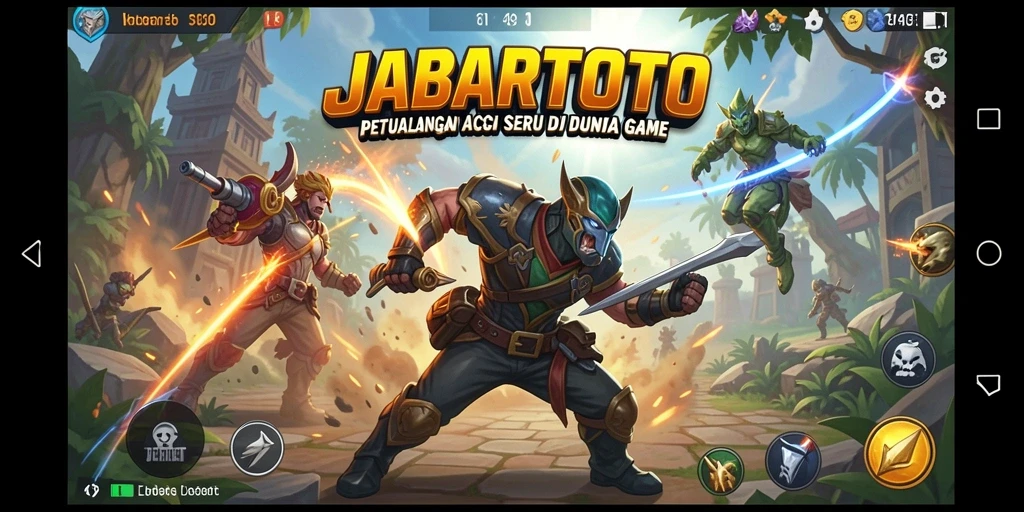 Gameplay intens JABARTOTO dengan berbagai karakter dan tantangan.