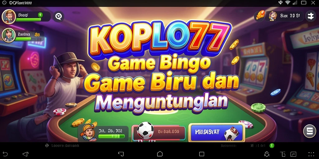 Screenshot KOPLO77 menampilkan keseruan gameplay Bingo dan interaksi pemain.