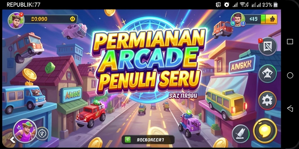 Gameplay seru dan penuh warna di REPUBLIK77.