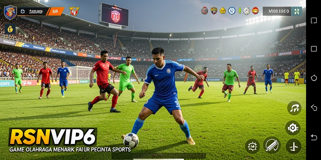 Tampilan gameplay RSNVIP6 dengan aksi olahraga yang mendebarkan.