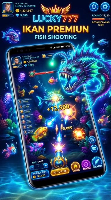 Aplikasi lucky777 diinstal pada perangkat Android.
